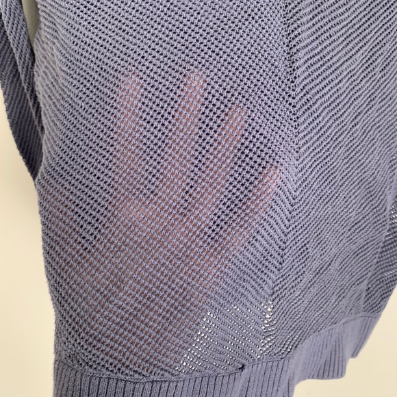 Lavender Blue Mesh Sweater - Picture 2 of 4